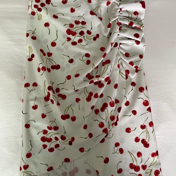 Adriana Degreas S Cherry Bomb Ruffled Midi Skirt - Swimwear - Picture 2 of 5